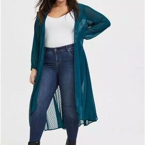 Torrid Chiffon Kimono Size 1